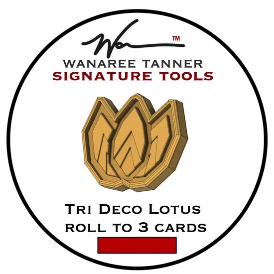 Wanaree Tanner Die Cut Tool Head - Tri Deco Lotus