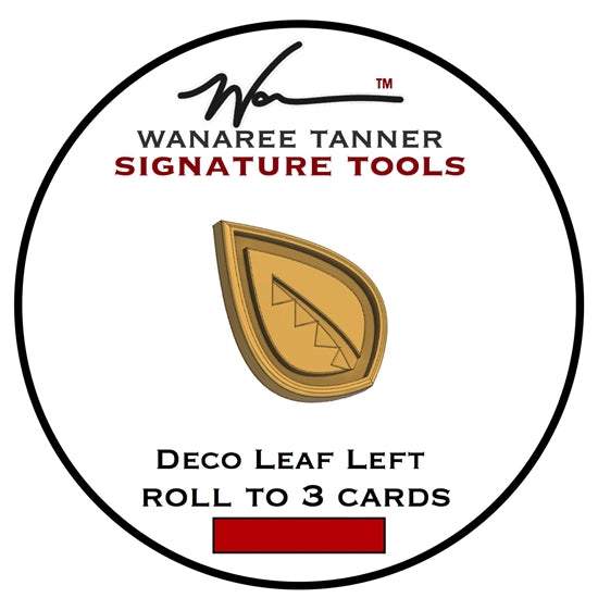 Wanaree Tanner Die Cut Tool Head - Deco Leaf Left