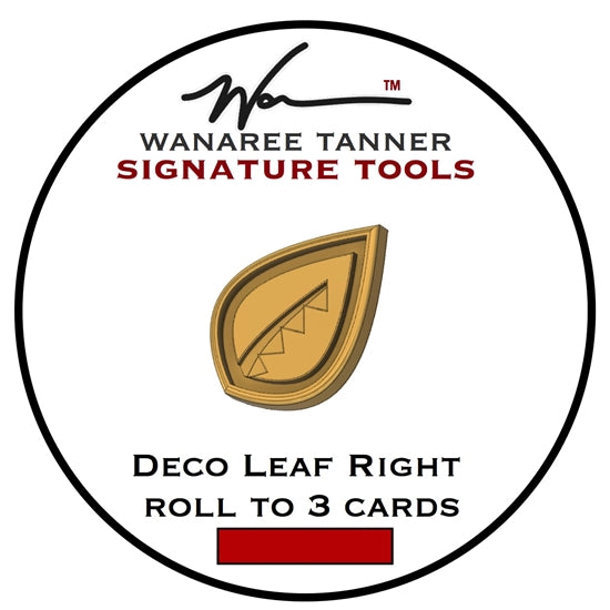 Wanaree Tanner Die Cut Tool Head - Deco Leaf Right