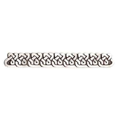 Wanaree Tanner Die Cut Roller Head - Interlock Knot This Heirloom quality Die Cut Tool head is fashioned in sturdy, luminous bronze. Made to work with the Die Cut Roller handle. It is calibrated to both sculpt and cut unique dimensional ornamental elements in one fluid application.