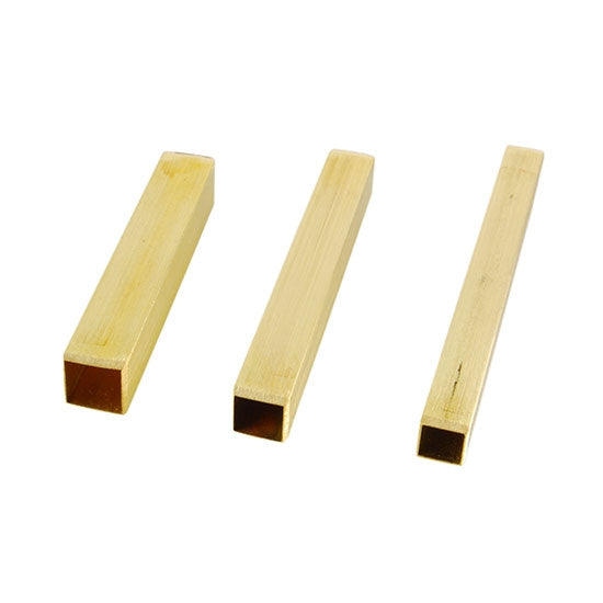 The Clay Punch - Square - 2 Our clay punch tool sets are specifically designed for adding accurate holes in your clay creations. These handy little sets allow you to pick the size you need, so your hole fits perfectly with your design. Each set stacks up within itself, and stores easily on your jewelry bench. Set of 3.  Brass metal. Made in the USA