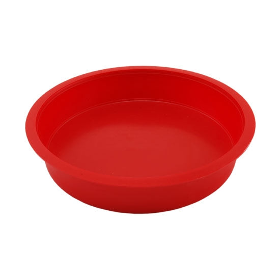 red plastic Stackable Solid Pan -