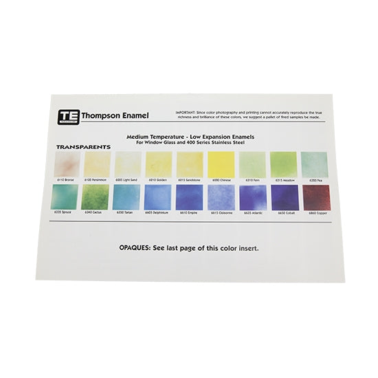 Thompson Enamel Color Chart