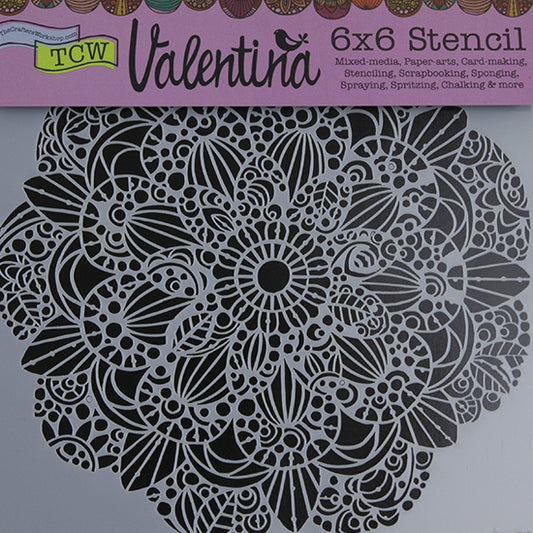 Design Stencil - Sweet Posey Enhance your enamel with our Design Stencils for Enameling.  Add flair and dimension to your enamel creations. Easy to clean and reuse! Emboss clay to create texture. Stencil is 6" x 6"