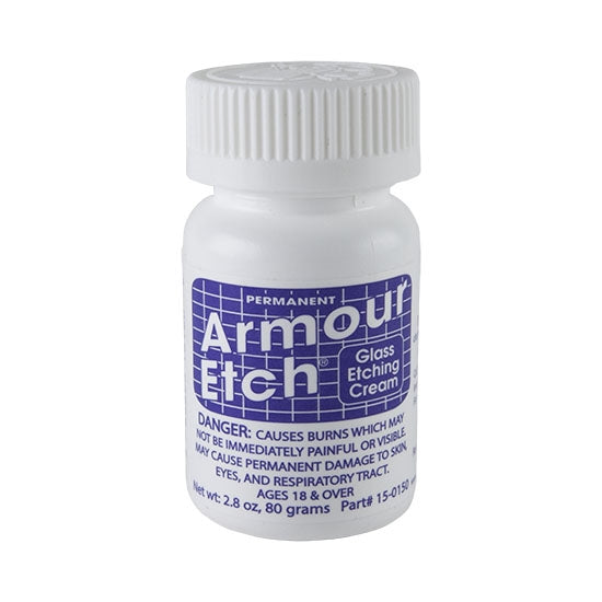 bottle of Armour Etch Glass Etching Cream