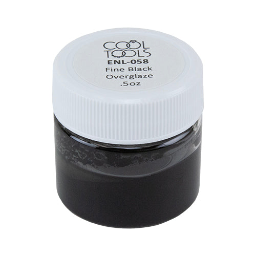 Fine Line Black Overglaze - Liquid - .5 oz jar