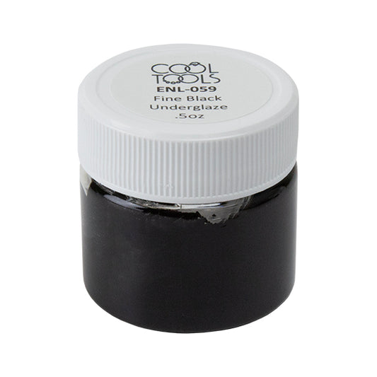 Fine Line Black Underglaze - Liquid - .5 oz jar