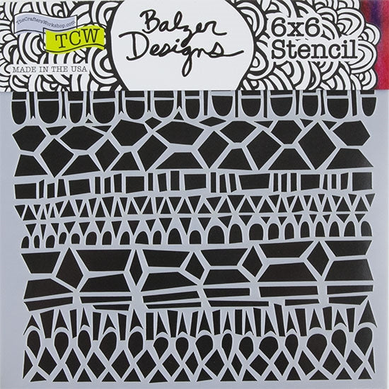 Design Stencil - Modern Lace Enhance your enamel with our Design Stencils for Enameling.  Add flair and dimension to your enamel creations. Easy to clean and reuse! Emboss clay to create texture. Stencil is 6" x 6"