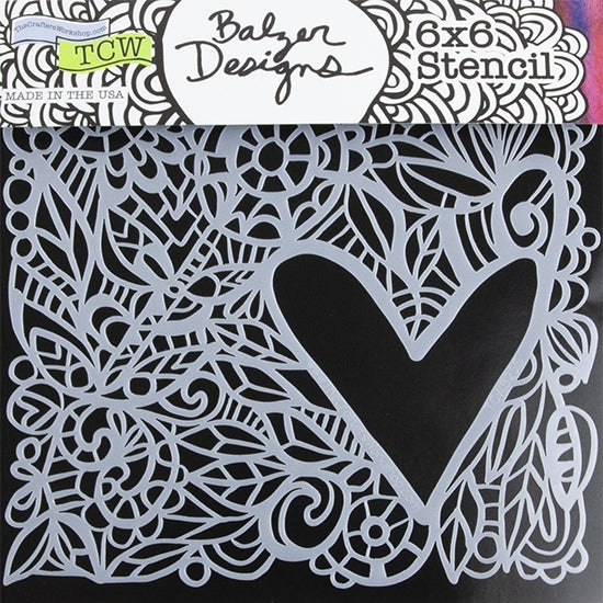 Design Stencil - Love Frame Enhance your enamel with our Design Stencils for Enameling.  Add flair and dimension to your enamel creations. Easy to clean and reuse! Emboss clay to create texture. Stencil is 6" x