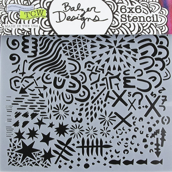 Design Stencil - Texture Love Enhance your enamel with our Design Stencils for Enameling.  Add flair and dimension to your enamel creations. Easy to clean and reuse! Emboss clay to create texture. Stencil is 6" x 6"