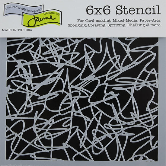 Design Stencil - Webbing Enhance your enamel with our Design Stencils for Enameling.  Add flair and dimension to your enamel creations. Easy to clean and reuse! Emboss clay to create texture. Stencil is 6" x 6"