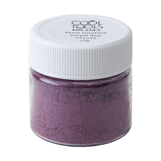 Ferro Sunshine Enamel - 77-1235 Purple Red - 10 Gram jar