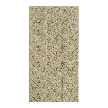 Long Mega Texture Tile - Victorian Tapestry Even longer than our Mega Tiles, these textures measure 6" x 12" which makes them perfect for both large and small projects. Long Mega Texture Tiles are flexible, washable and can be used with any soft clay. Spritz with CoolSlip or dust on Dry Powder Release for stick-free impressions when using metal clay and polymer clay.