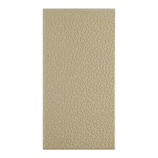 Long Mega Texture Tile - Snow Day Even longer than our Mega Tiles, these textures measure 6" x 12" which makes them perfect for both large and small projects. Long Mega Texture Tiles are flexible, washable and can be used with any soft clay. Spritz with CoolSlip or dust on Dry Powder Release for stick-free impressions when using metal clay and polymer clay.