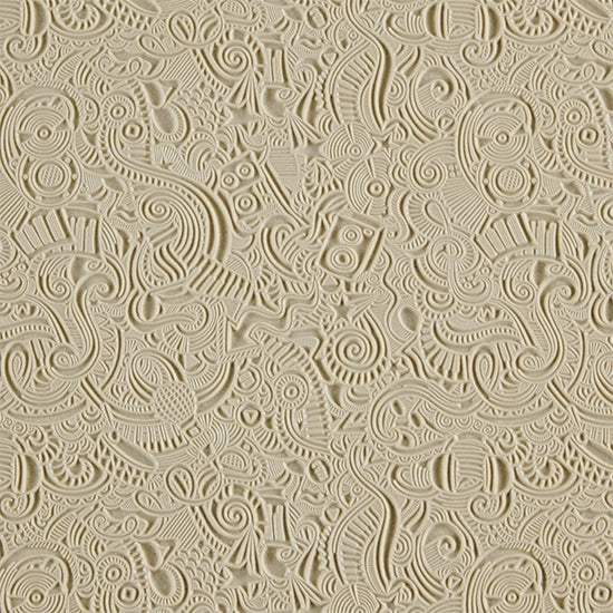 Long Mega Texture Tile - Rock Around The Clock Even longer than our Mega Tiles, these textures measure 6" x 12" which makes them perfect for both large and small projects. Long Mega Texture Tiles are flexible, washable and can be used with any soft clay. Spritz with CoolSlip or dust on Dry Powder Release for stick-free impressions when using metal clay and polymer clay.