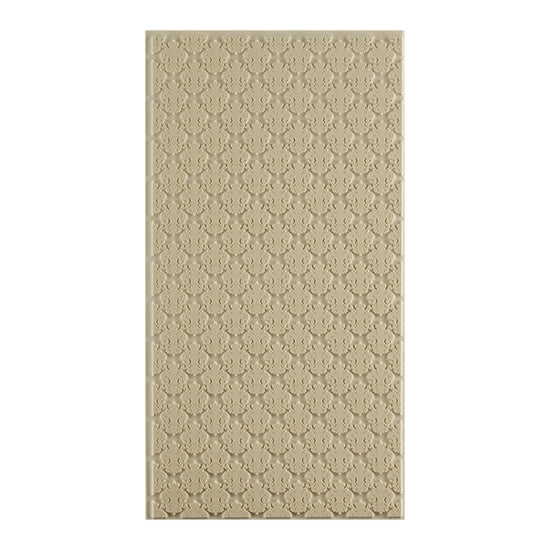 Long Mega Texture Tile - Bold Fleur de Lis Even longer than our Mega Tiles, these textures measure 6" x 12" which makes them perfect for both large and small projects. Long Mega Texture Tiles are flexible, washable and can be used with any soft clay. Spritz with CoolSlip or dust on Dry Powder Release for stick-free impressions when using metal clay and polymer clay.