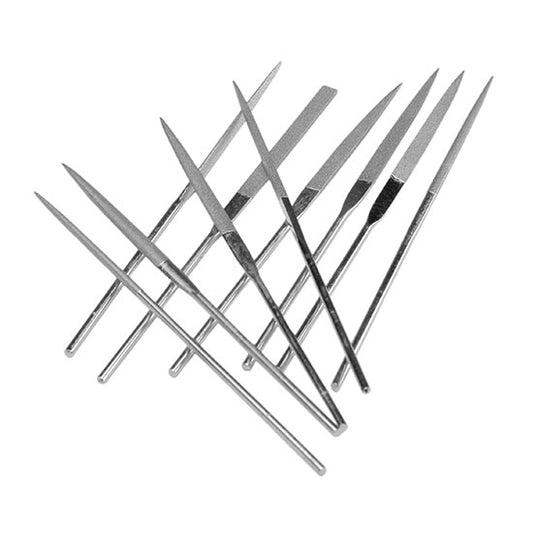 metal Diamond Needle File Set of 10 - Fine