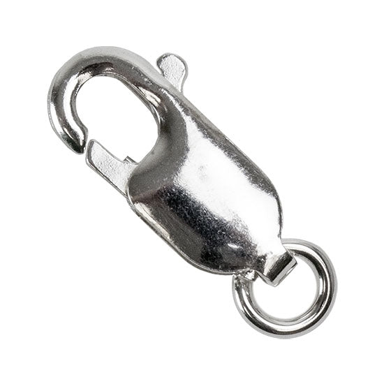 Sterling Silver Lobster Clasp with Ring 14 x 5mm - Pkg/1