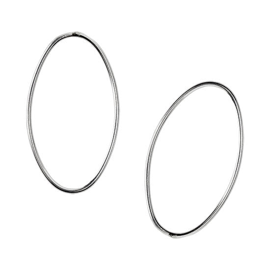 Sterling Silver Oval Link Closed