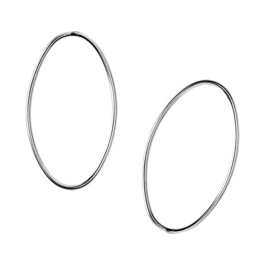 Sterling Silver Oval Link Closed