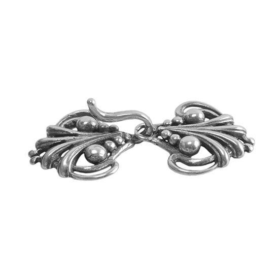 Silver Plate Hook & Eye Clasp - Florence - 1 Set