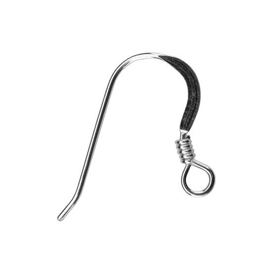 Sterling Silver Earwires - Coil Pkg/10