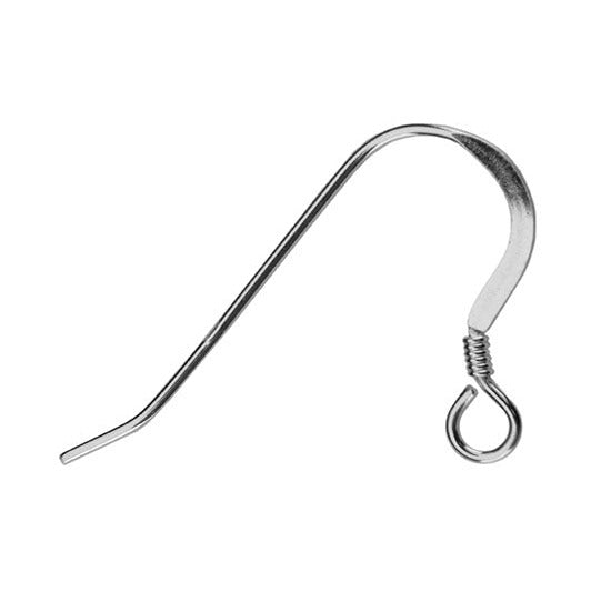 Sterling Silver Earwires - Economy with Coil Pkg/10