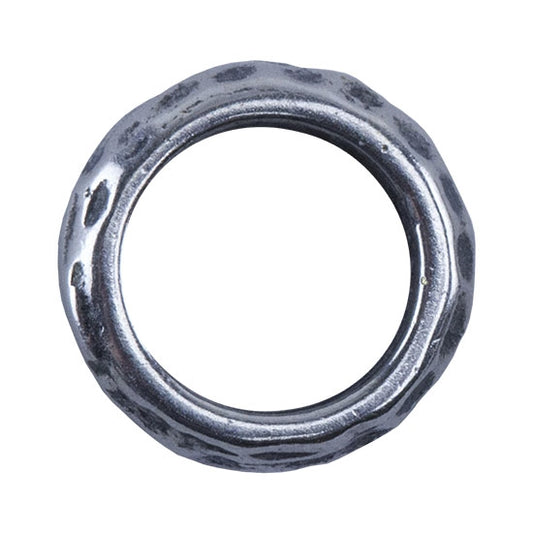 Silver Plate Spacer - Hammered