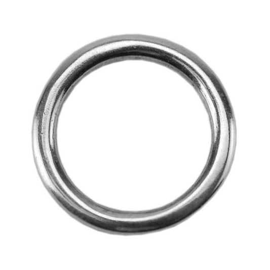 Silver Plate Jump Ring - Round 10.5mm Pkg/10