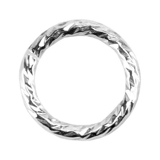 Sterling Silver "Sparkle" Round Open Jump Rings