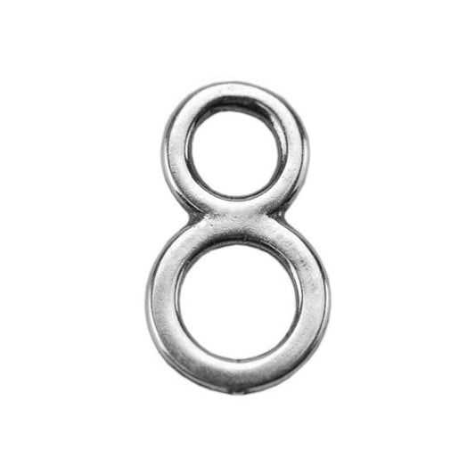 Silver Plate Jump Ring - Double Circle 12.4mm Pkg/2