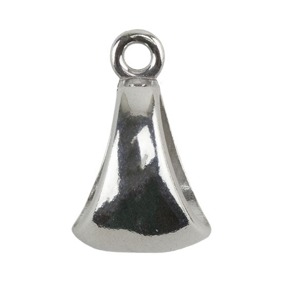 Sterling Silver Smooth Pendant Bail with Ring -  7.5mm x 4.5mm Pkg/2