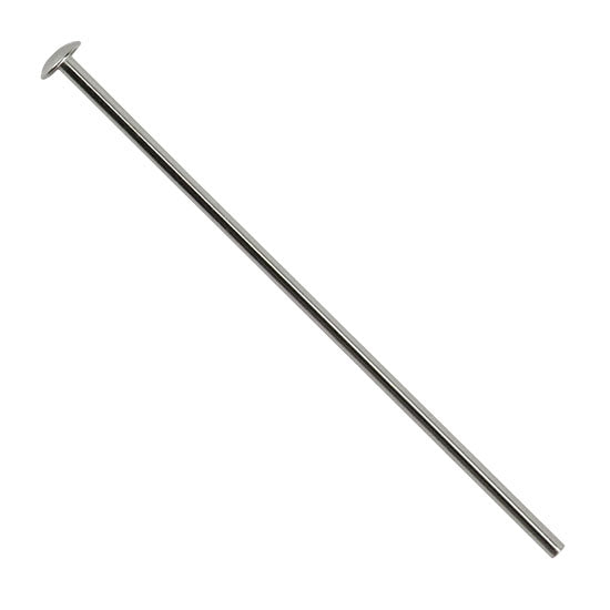 Sterling Silver Head Pin with 2mm Pad