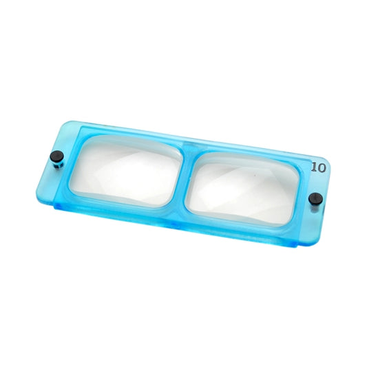 blue Replacement Lens #10 - 3.5X Replacement lens for the Optivisor Headband Magnifier. Genuine Optivisor lens plate magnifies 3-1/2 times at a 4" distance. Optical Glass Prismatic Lenses - Ground and polished to precision optical standards - bevel edged and mounted in interchangeable plastic frame.