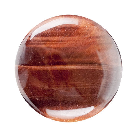 Tiger Eye Red Gemstone - Cabochon Round