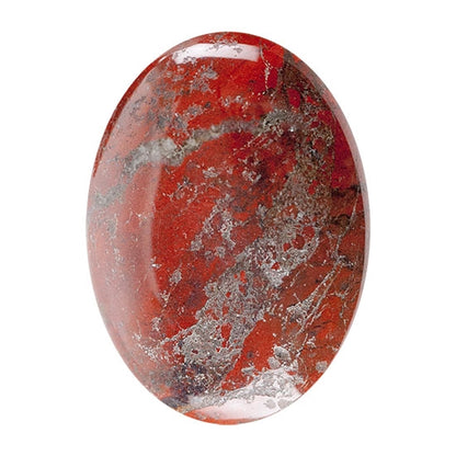 Poppy Jasper Gemstone - Cabochon Oval 22mm x 30mm Pkg/1 - Cool Tools