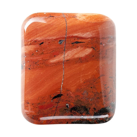 Vaquilla Jasper Gemstone - Cabochon Rectangle 23mm x 27mm Pkg/1