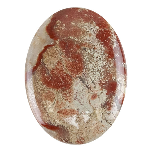 Brecciated Jasper Gemstone - Cabochon Oval 30mm x 40mm - Pkg/1