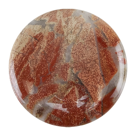 Brecciated Jasper Gemstone - Cabochon Round 40mm - Pkg/1