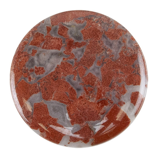 Brecciated Jasper Gemstone - Cabochon Round 40mm - Pkg/1