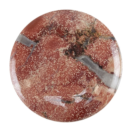 Brecciated Jasper Gemstone - Cabochon Round 40mm - Pkg/1