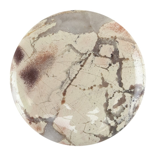 Brecciated Jasper Gemstone - Cabochon Round 35mm - Pkg/1