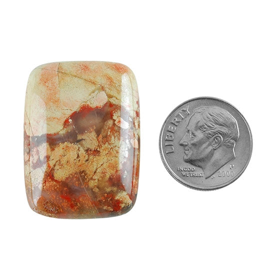 Brecciated Jasper Gemstone - Cabochon Rectangle 22mm x 30mm Pkg/1