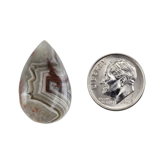 Crazy Lace Agate Gemstone - Cabochon  Freeform 16.5mm X 26.5mm