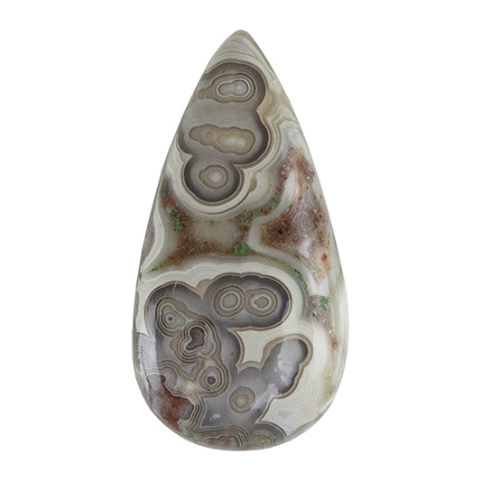 Crazy Lace Agate Gemstone - Cabochon  Freeform 22.5mm X 44.5mm