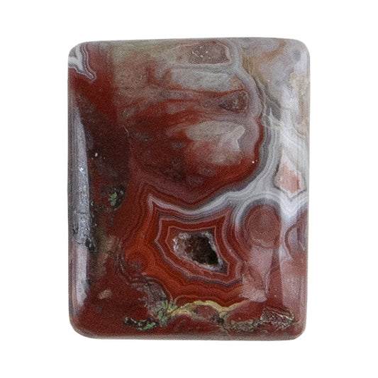 Crazy Lace Agate Gemstone - Cabochon Rectangle 18mm X 22.5mm