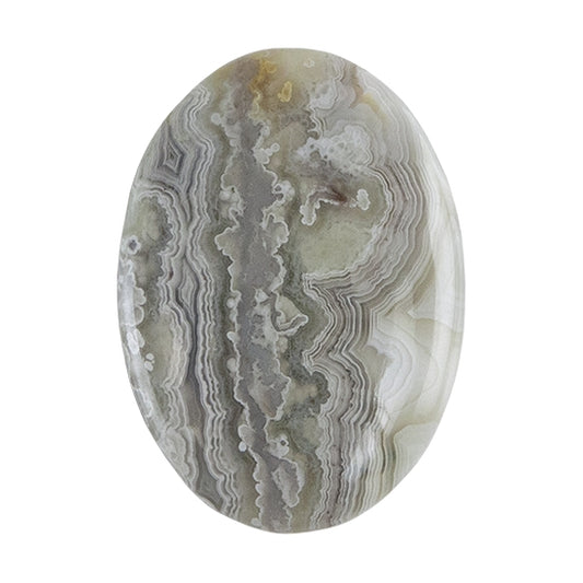 Crazy Lace Agate Gemstone - Cabochon Oval 29.5mmM X 41.5mm