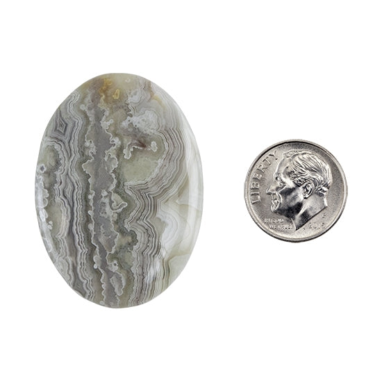 Crazy Lace Agate Gemstone - Cabochon Oval 29.5mmM X 41.5mm