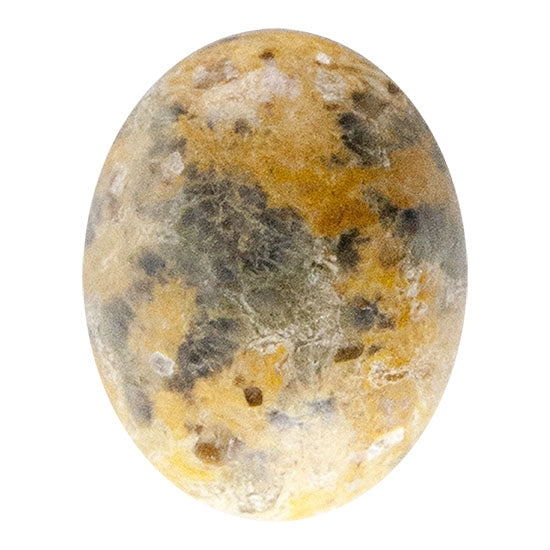 Leopardskin Jasper Gemstone - Cabochon Oval 8mm x 10mm Pkg/1