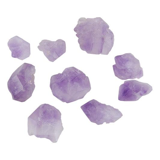 Natural Amethyst Rough Raw Gemstone Nuggets - No Hole/Undrilled  - Pkg/50g